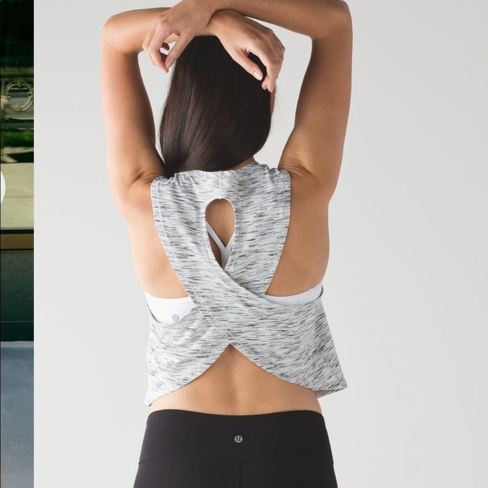 RARE Lululemon Fast As Light Tank, space white, 2